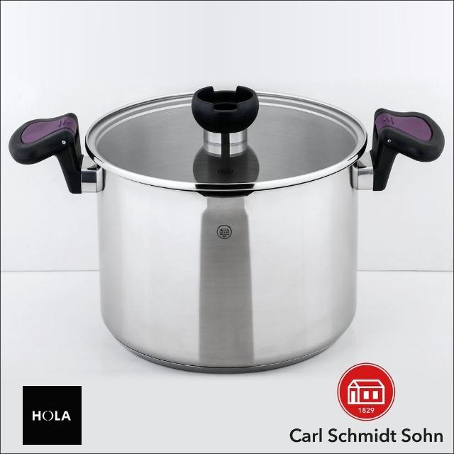 【HOLA】Carl Schmidt Sohn 亞倫不鏽鋼高身湯鍋 24cm