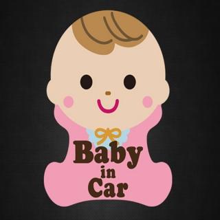 【威力鯨車神】baby in car 高質感反光車貼/家有寶寶必備_二入