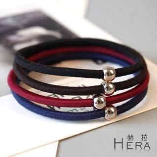 【Hera】赫拉 金屬珠珠基礎髮圈/髮束-十入組