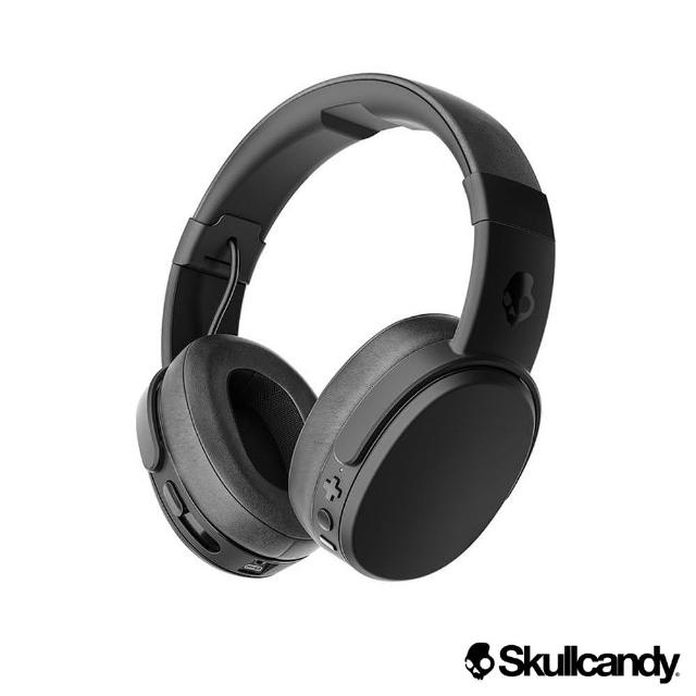 【Skullcandy 骷髏糖】Crusher 跨許 藍牙 大耳罩式震動耳機-黑色(公司貨)