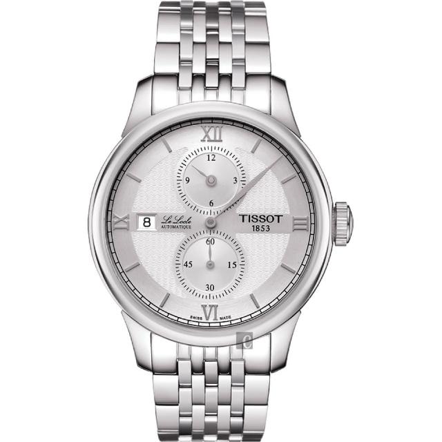 【TISSOT】天梭 LE LOCLE 力洛克雅仕機械腕錶-銀/40mm(T0064281103802)