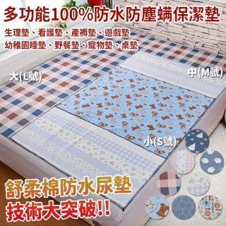 【GiGi居家寢飾生活館】多功能100%防水防塵蹣保潔墊150x180cm(生理墊_看護墊_遊戲墊_野餐墊_寵物墊_桌墊)