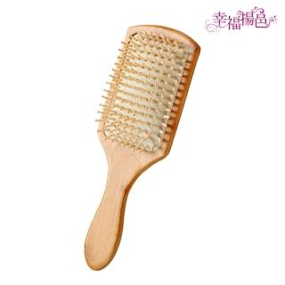 【幸福揚邑】楠竹按摩梳木齒防靜電美髮氣囊大板梳
