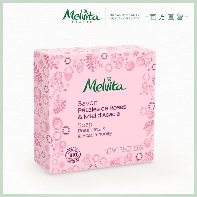 【Melvita蜜葳特】玫瑰槐花蜜沐浴皂(100g)