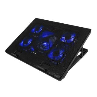 【Esense】E-C11冷光五風扇筆電散熱墊(22-WNF011BK)