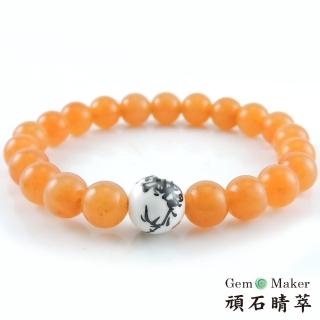 【GemMaker 頑石睛萃】黃東菱手工彩繪陶瓷手珠(17g)