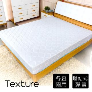 【時尚屋】蔓妮爾印花6尺加大雙人加強彈簧床墊 Q1R7-01-6(台灣製 免組裝 免運費)