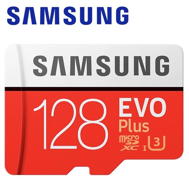 【Samsung 三星】128GB 100MB/s EVO Plus microSDXC TF UHS-I U3 記憶卡