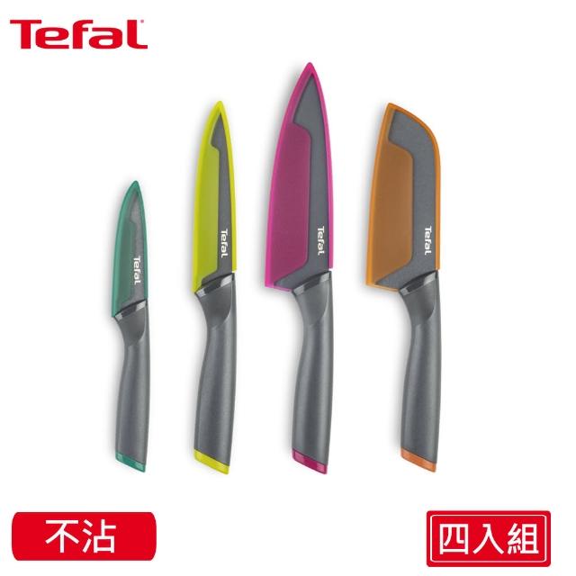 【Tefal 法國特福】鈦金系列不沾刀具四件組