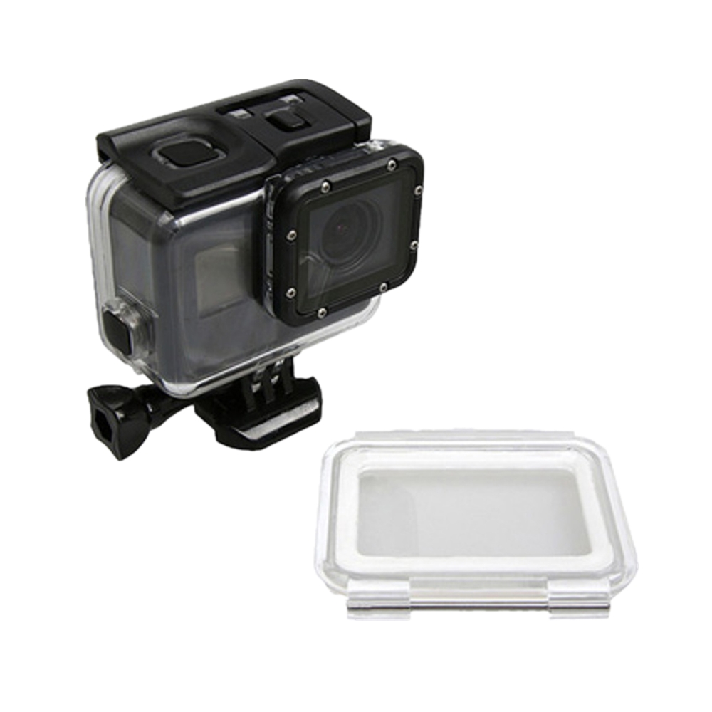 GOPRO 副廠】HERO5 HERO6 HERO7 BLACK 防水殼+觸控後蓋可不拆鏡頭