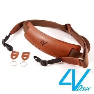 【4V Design】LUSSO-LARGE系列相機背帶LP01B-VV2323-棕/棕色/L(彩宣總代理)