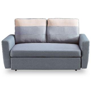 【時尚屋】莫妮卡雙人座灰色布沙發床 MT7-340-2(免組裝 免運費 沙發)