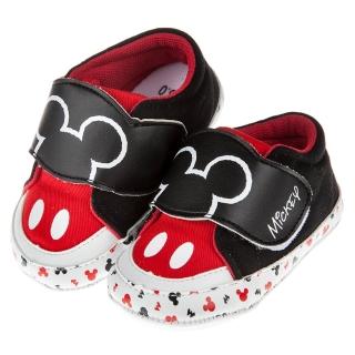 【布布童鞋】Disney迪士尼米老鼠經典黑紅寶寶學步鞋(D7S202D)
