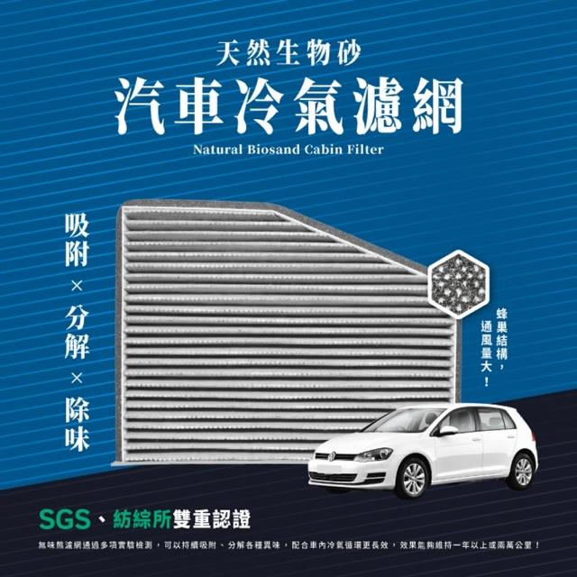 【無味熊】生物砂蜂巢式汽車冷氣濾網 福斯Volkswagen(Passat B6 B7 、Jetta、Scirocco、Sharan適用)