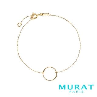 【MURAT Paris 米哈巴黎】法國輕珠寶 9K金 細緻圓圈手鍊(620635-18)
