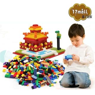 【17mall】兒童益智玩具繽紛創意DIY 1000pcs小積木組(顏色隨機)