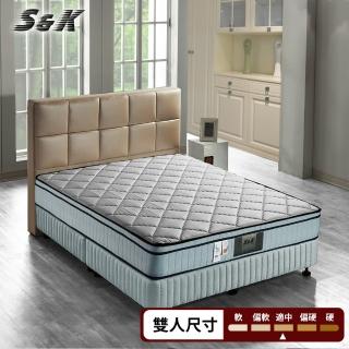 【S&K】3M防潑水+記憶膠 獨立筒床墊-雙人5尺