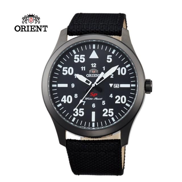 【ORIENT 東方錶】SP 系列 飛行運動石英錶 尼龍帶款  黑色 - 42mm(FUNG2003B)