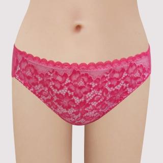 【瑪登瑪朵】我罩妳  低腰三角網內褲(紫莓粉)