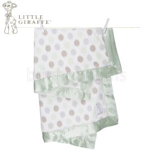 【Little Giraffe】點點嬰兒毯(灰綠色)
