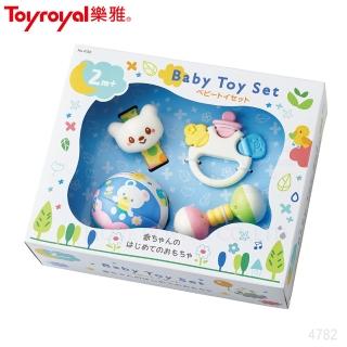 【Toyroyal 樂雅】初生玩具禮盒-2m以上(樂雅日本新生兒禮盒固齒安撫)