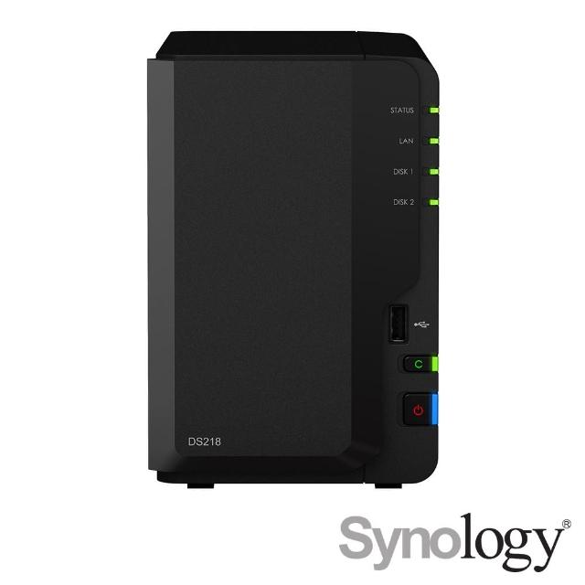 【Synology 群暉科技】DS218 2Bay網路儲存伺服器