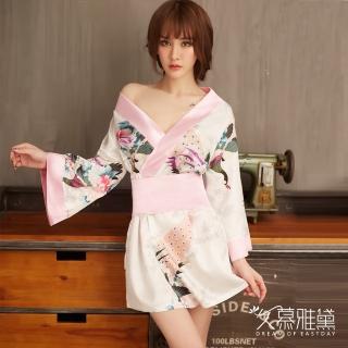 【久慕雅黛】粉羽舞鶴華麗和服角色扮演服