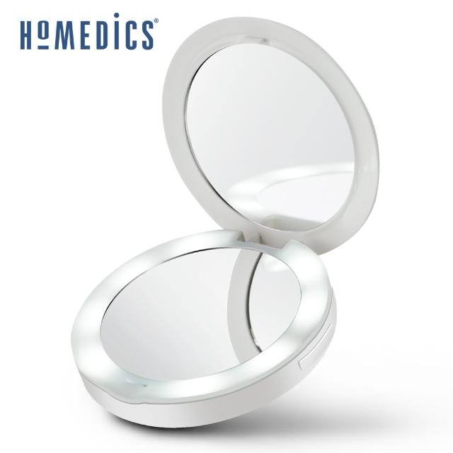 【美國 HOMEDICS】二合一行動電源補光化妝鏡(MIR-150LED)