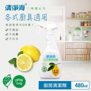 【清淨海】檸檬系列環保廚房清潔劑 480ml(超濃縮潔淨抗菌配方)