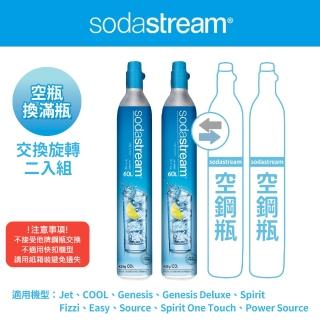【Sodastream】二氧化碳交換鋼瓶425g 二入組(您須有2支空鋼瓶)