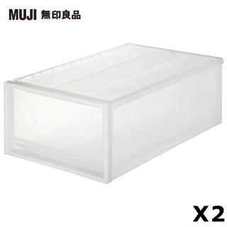 【MUJI 無印良品】PP衣裝盒/大/2入