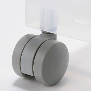 【MUJI 無印良品】PP組合箱用輪子 4入約寬3.5×深3.5×高6cm