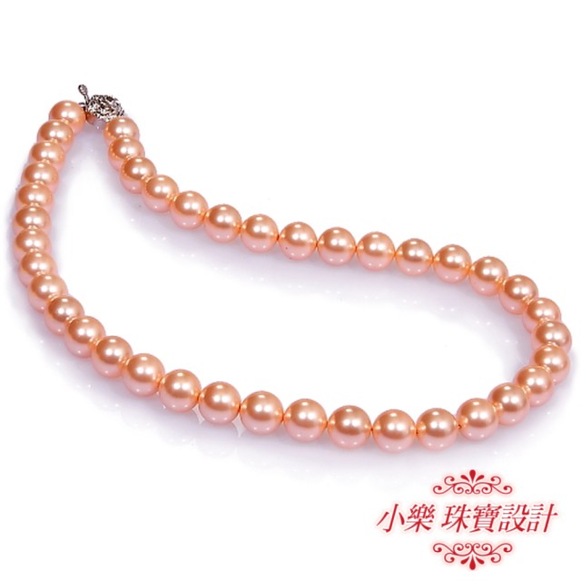 【小樂珠寶】3A南洋深海貝珍珠項鍊-粉色加長款100CM(做造型者指定款-高挑者豊腴者最適合)