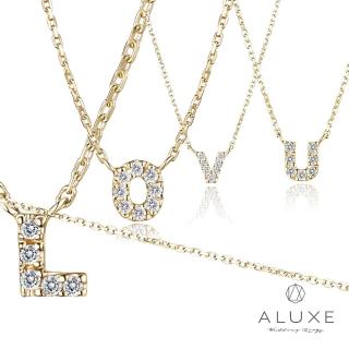 【A-LUXE 亞立詩】字母10k鑽石項鍊-24款任選(網路限定商品)