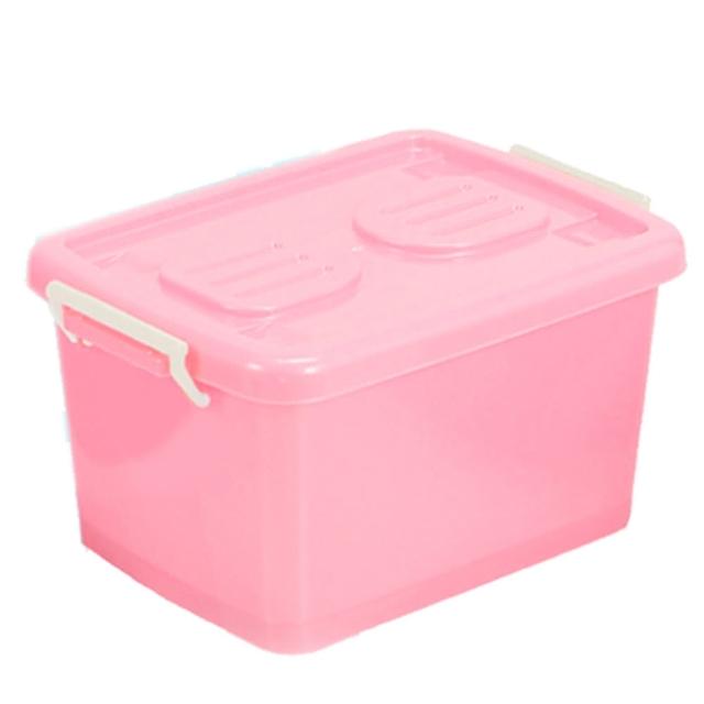 【HOUSE 好室喵】C800彩瓷滑輪整理箱L 90L(3入)