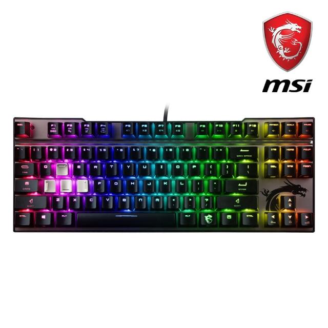 【MSI 微星】Vigor GK70 Cherry MX RGB機械電競鍵盤-紅軸版
