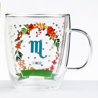 【Royal Duke】雙層玻璃咖啡杯/馬克杯/花茶杯-天蠍座(星座杯-380ml)