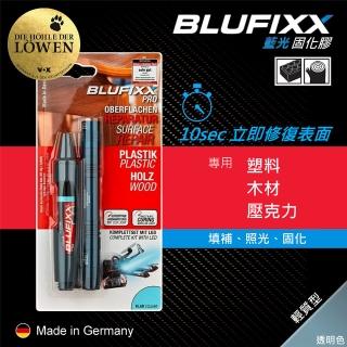 【德國BLUFIXX】藍光固化膠 附光筆(輕質型透明色 德國製)