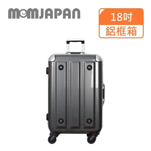 【MOM JAPAN】28吋 日系時尚亮面PC鋁框行李箱 鏡面黑3008C