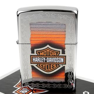 【Zippo】美系~哈雷~Harley-Davidson-鍊條圖案打火機