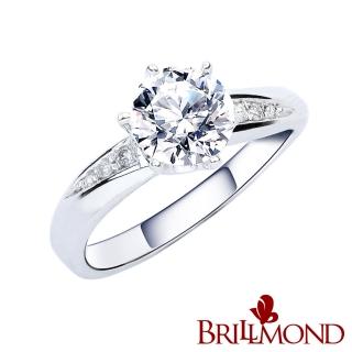 【BRILLMOND JEWELRY】傳世經典GIA 1克拉鑽戒(18K白金台 八心八箭)