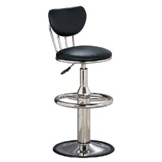 【ONE 生活】奇圓電金圓盤吧台椅(黑*綠*藍*咖啡*高)