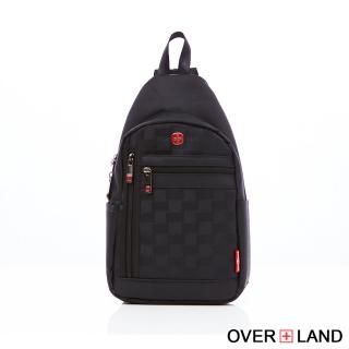 【OverLand】美式十字軍-格紋造型兩用後背胸包(5154)
