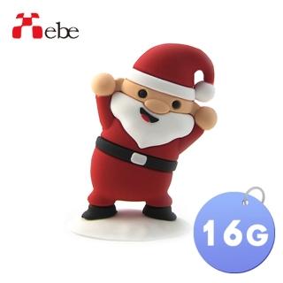 【Xebe集比】聖誕老公公造型隨身碟16G(造型USB送禮學生必備)
