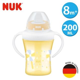 【NUK】雙柄透明學習杯200ml-硬鴨嘴