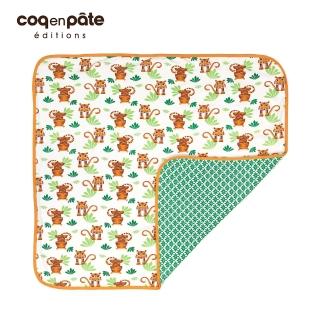 【COQENPATE】法國柔柔攜帶有機被毯(老虎)