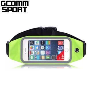 【GCOMM SPORT】穿戴式音樂防汗水運動腰包(5.7吋手機可入 螢光綠)