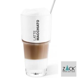 【德國 ZACK】時尚精品  拿鐵摩卡咖啡杯+匙《歐型精品館》(316不鏽鋼18/10)