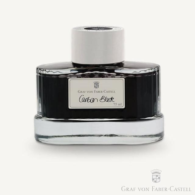 【GRAF VON FABER-CASTELL】伯爵頂級瓶裝墨水-石墨黑(耐光、耐水、耐化學藥劑)