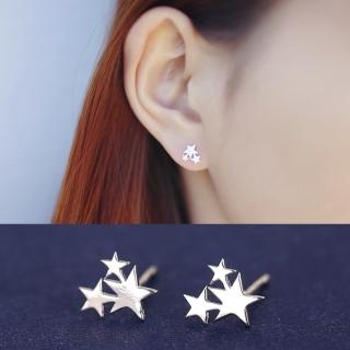 【梨花HaNA】韓國純粹系列星星天空925銀耳環
